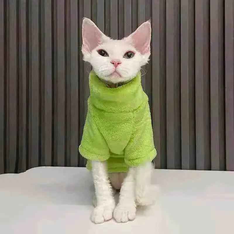 Roupa de Frio para Gatos | Moletom de Inverno para Gatos - Mundo Animalito