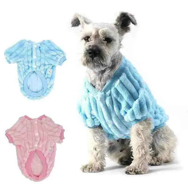 Roupa De Frio Para Pets Em Pelúcia - Mundo Animalito