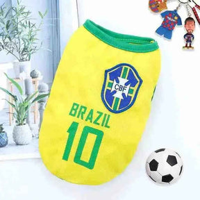 Roupinha Camisa Do Brasil Para Pet - Mundo Animalito