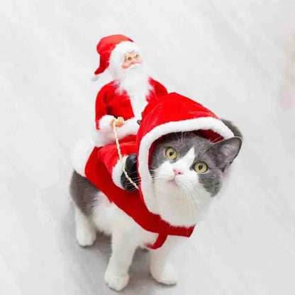 Roupinha De Natal Para Cães E Gatos Papai Noel - Mundo Animalito