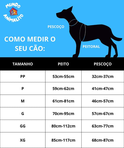 Coleira Peitoral Personalizada Ajustável e Reforçada para Cachorros