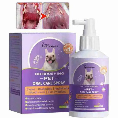 Spray de Limpeza Bucal para Pets - Remoção de Bactérias - Mundo Animalito