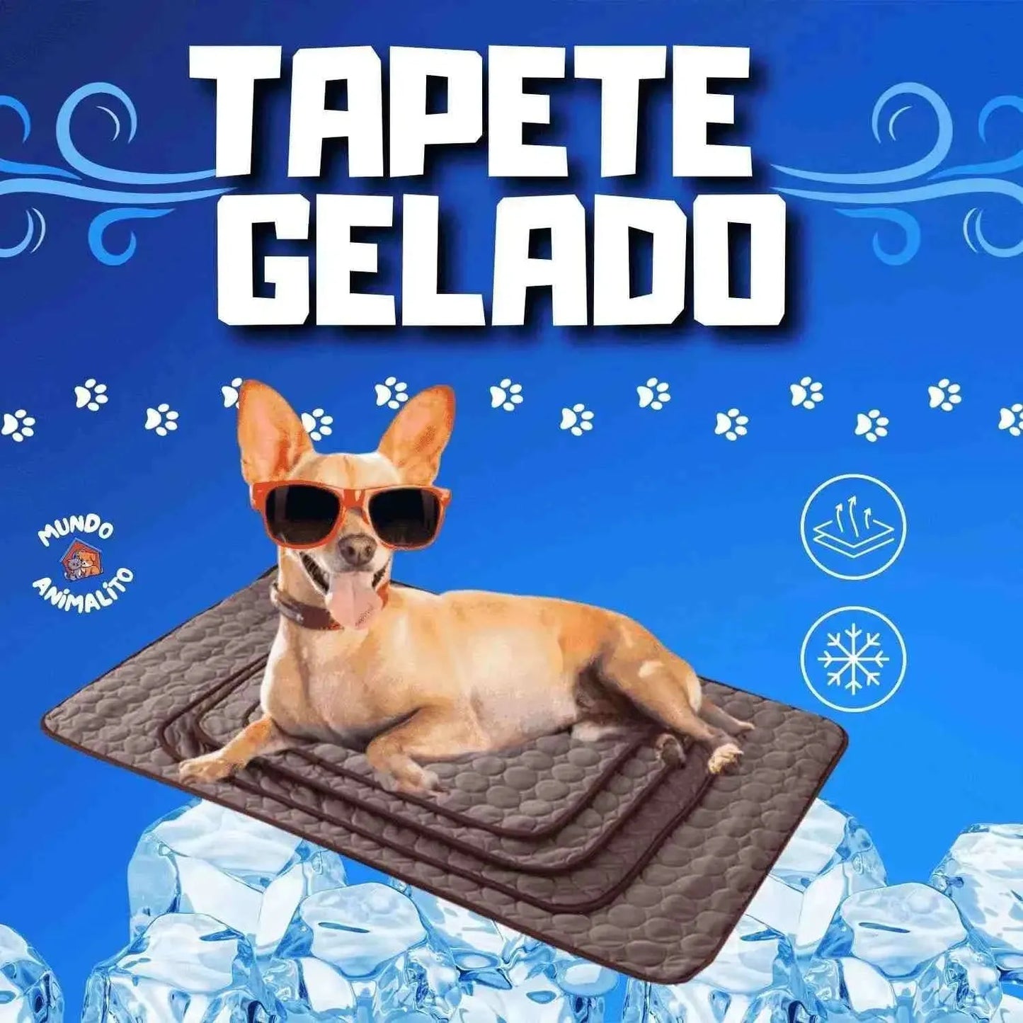 Tapete Gelado Pet - Cães e Gatos - Mundo Animalito