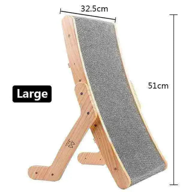 Wood Anti Cat Scratcher Cat Scratch Board Bed 3 In 1 Pad Vertical Pet Cat Toys Grinding Nail Scraper Mat Training Grinding Claw - Mundo Animalito