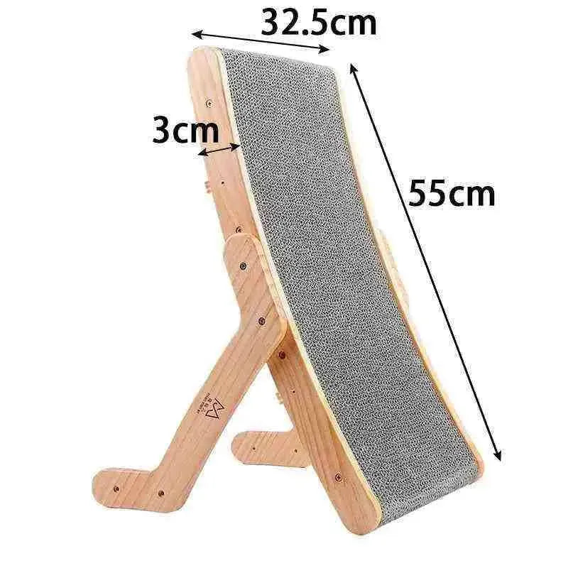 Wood Anti Cat Scratcher Cat Scratch Board Bed 3 In 1 Pad Vertical Pet Cat Toys Grinding Nail Scraper Mat Training Grinding Claw - Mundo Animalito