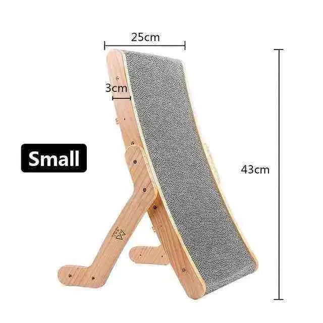 Wood Anti Cat Scratcher Cat Scratch Board Bed 3 In 1 Pad Vertical Pet Cat Toys Grinding Nail Scraper Mat Training Grinding Claw - Mundo Animalito