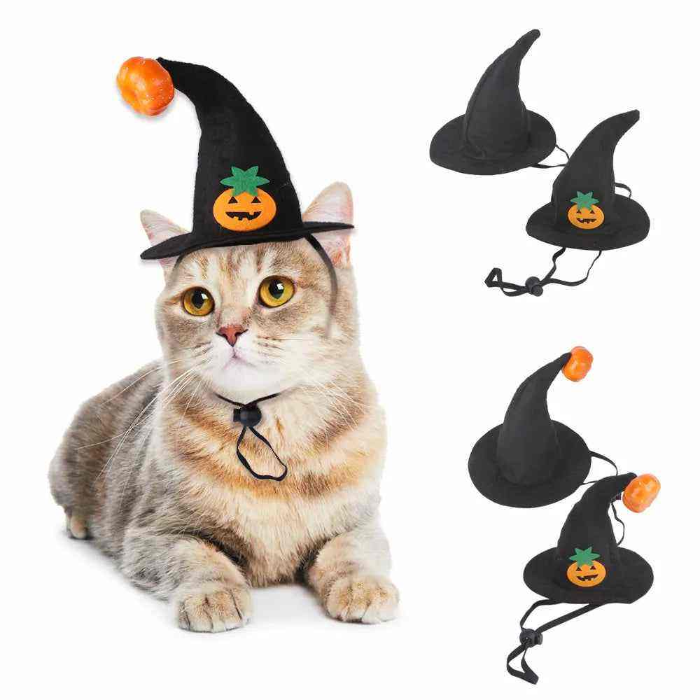 Chapéu de Halloween para Cachorros e Gatos - Abóbora Sorridente - Mundo Animalito