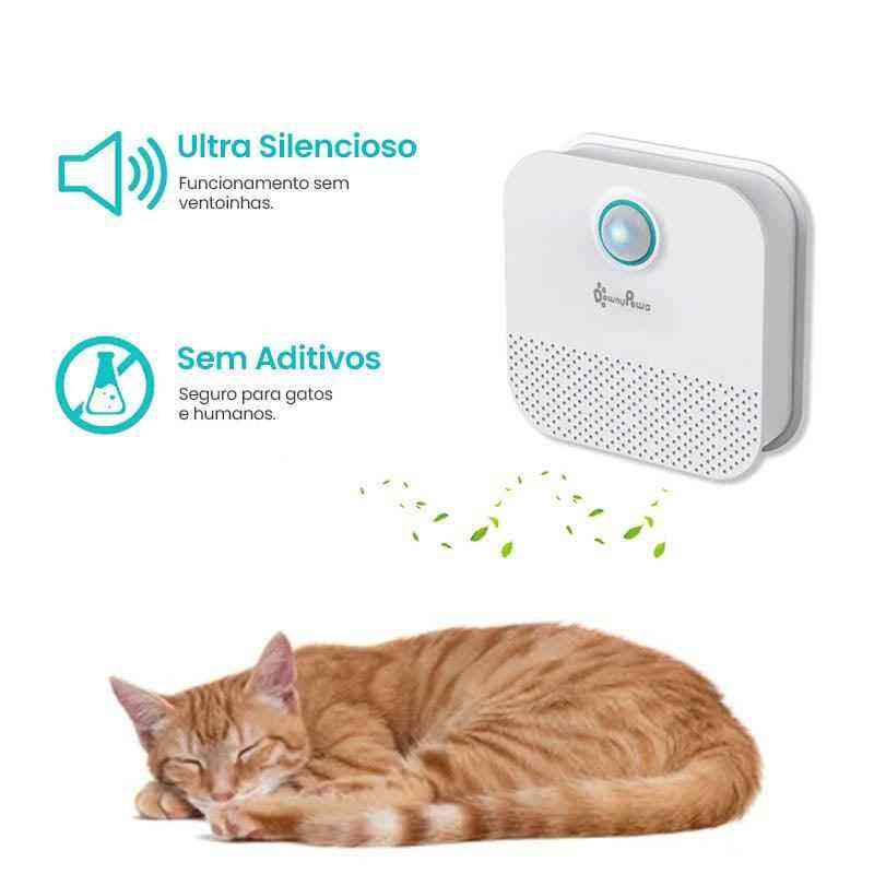 Dispositivo Eliminador de Odor Automático Recarregável para Gatos - Mundo Animalito